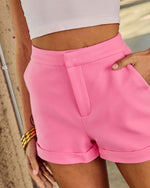 Romantic Ease High Rise Cuffed Hem Shorts