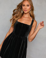 Black % Moonlit Manor Velvet Dress Mini Dress-6