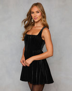 Black % Moonlit Manor Velvet Dress Mini Dress-3