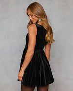 Black % Moonlit Manor Velvet Dress Mini Dress-4