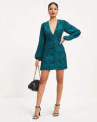 Teal % Rare Kind Floral Mini Dress-1