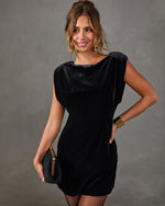 Midnight Society Velvet Mini Dress