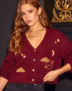 Night Skyfall Stitched Cardigan