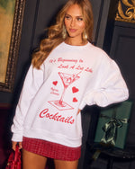 Its Beginning To Look A Lot Like Cocktails Graphic Sweatshirt