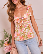 Blooming Daydream Ruffle Floral Top