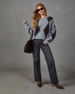 High Hopes Knit Argyle Sweater
