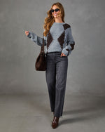High Hopes Knit Argyle Sweater