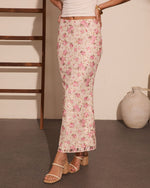 Wildflower Mood Floral Lace Maxi Skirt