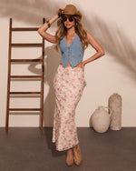 Wildflower Mood Floral Lace Maxi Skirt