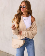 Natural % Jovanna Buttoned Cardigan Sweater-1