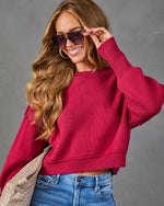 Elouise Cropped Crewneck Sweater