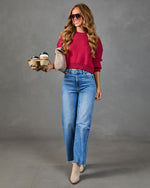 Elouise Cropped Crewneck Sweater