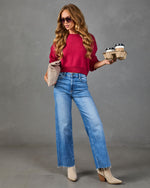 Elouise Cropped Crewneck Sweater
