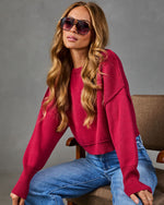 Elouise Cropped Crewneck Sweater