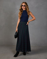 Darcey Plaid Maxi Skirt
