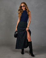Darcey Plaid Maxi Skirt