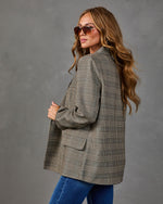 Elenora Plaid Double Breasted Blazer