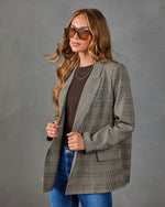 Elenora Plaid Double Breasted Blazer