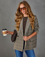 Elenora Plaid Double Breasted Blazer