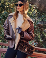 Janine Faux Fur Shoulder Bag