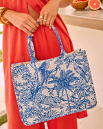Luxe Escape Printed Canvas Tote Bag