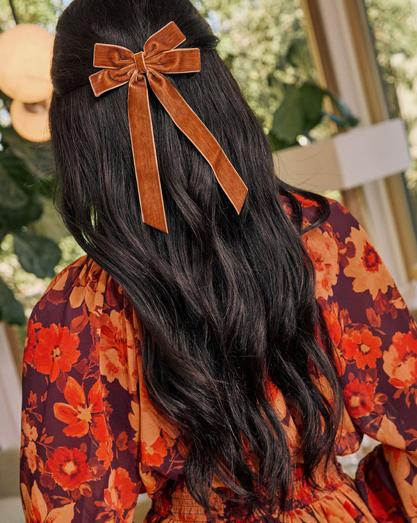Shelly Velvet Bow Hair Clip – VICI