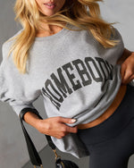 Homebody Chic Graphic Sweatshirt