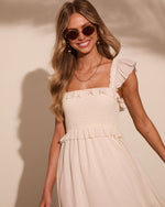 Resort Romance Ruffle Trim Maxi Dress