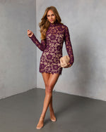 Barely Bloomed Lace Mini Dress