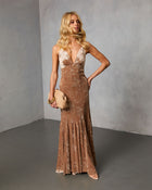 Sloanna Velvet Maxi Dress