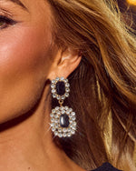 Monroe Crystal Statement Drop Earrings