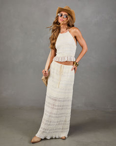 Festival Darling Ruffle Chiffon Maxi Skirt