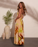 Shore Blossom Cotton Floral Maxi Dress