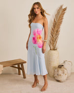 Isla Rose Strapless Floral Maxi Dress