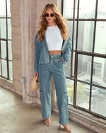 EE Monogram Cargo Jeans