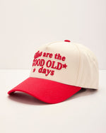 Good Old Days Embroidered Trucker Hat