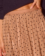 Noela Tulle Flocked Polka Dot Midi Skirt