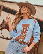 Kick Up Dust Knit Boot Sweater
