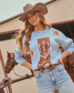 Kick Up Dust Knit Boot Sweater