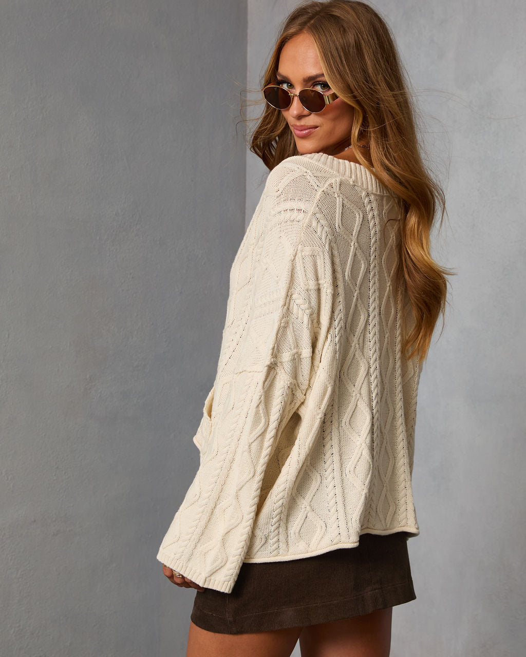 Ardina Cable Knit Cardigan – VICI