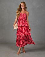 Peony Cottage Tiered Floral Maxi Dress