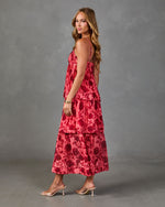 Peony Cottage Tiered Floral Maxi Dress
