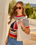 Zarae Woven Vegan Leather Tote Bag