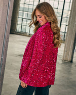 Midnight Moment Velvet Sequin Blazer