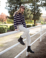 Blythe Striped Polo Sweater