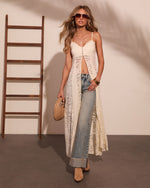 Quiet Dawn Lace Maxi Top