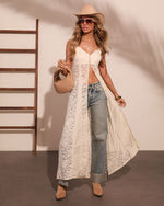 Quiet Dawn Lace Maxi Top