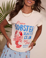 Lobster Seafood Club Cotton Graphic Short Sleeve Tee