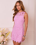 Joybelle Floral Lace Shift Mini Dress