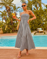 Forever Summer Gingham Maxi Dress